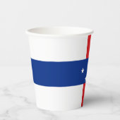 Gobelets En Papier Drapeau des Antilles néerlandaises (Recto)