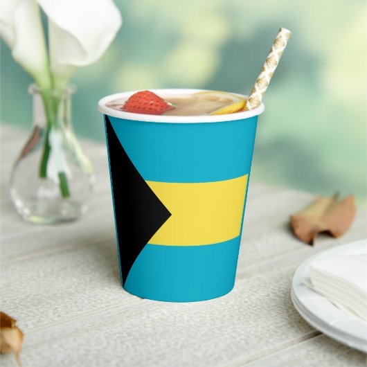 Gobelets En Papier Drapeau des Bahamas (Insitu)