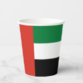 Gobelets En Papier Drapeau des Émirats arabes unis (Recto)