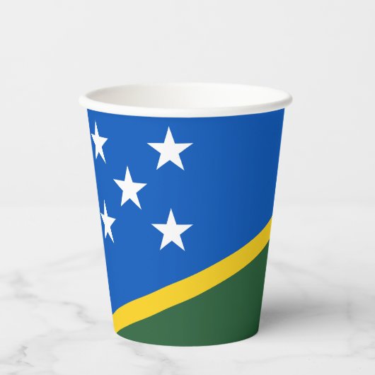 Gobelets En Papier Drapeau des Îles Salomon (Recto)