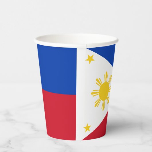 Gobelets En Papier Drapeau des Philippines (Droite)