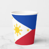 Gobelets En Papier Drapeau des Philippines (Recto)