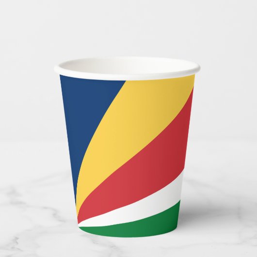 Gobelets En Papier Drapeau des Seychelles (Recto)
