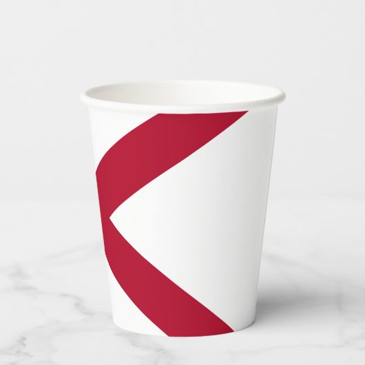 Gobelets En Papier Drapeau d'État de l'Alabama (Verso)