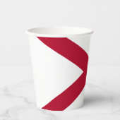 Gobelets En Papier Drapeau d'État de l'Alabama (Recto)