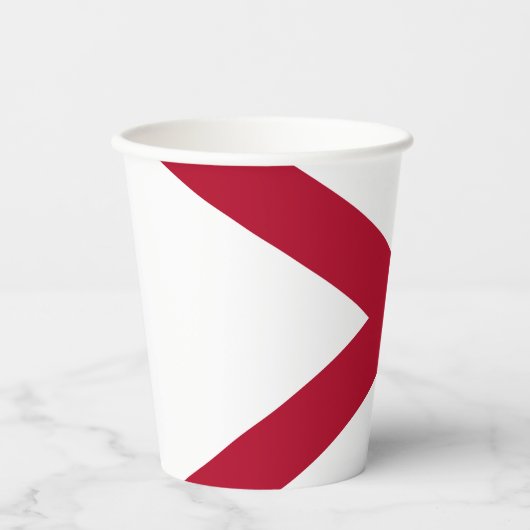 Gobelets En Papier Drapeau d'État de l'Alabama (Recto)