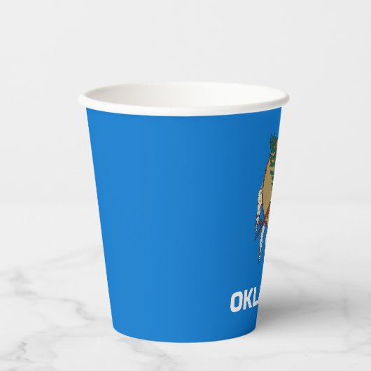 Gobelets En Papier Drapeau d'État de l'Oklahoma (Recto)