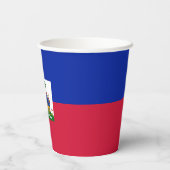 Gobelets En Papier Drapeau d'Haïti (Verso)