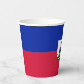 Gobelets En Papier Drapeau d'Haïti (Recto)