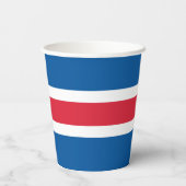 Gobelets En Papier Drapeau d'Islande (Verso)
