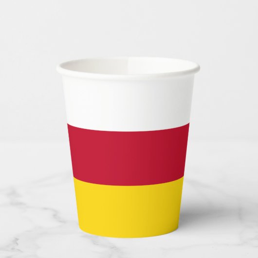 Gobelets En Papier Drapeau d'Ossétie du Nord (Gauche)