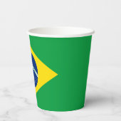 Gobelets En Papier Drapeau du Brésil patriotique (Verso)