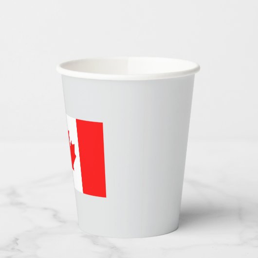 Gobelets En Papier Drapeau du Canada (Gauche)