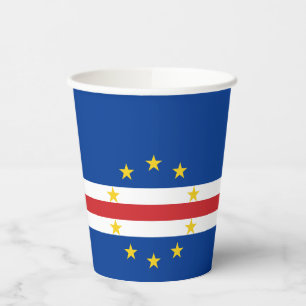 Gobelets En Papier Drapeau du Cap-Vert