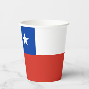 Gobelets En Papier Drapeau du Chili