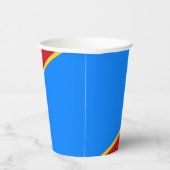 Gobelets En Papier Drapeau du Congo Kinshasa (Droite)