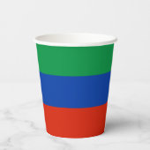 Gobelets En Papier Drapeau du Daghestan (Verso)