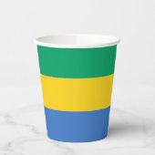 Gobelets En Papier Drapeau du Gabon (Gauche)