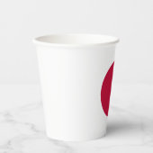 Gobelets En Papier Drapeau du Japon (Recto)