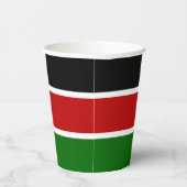 Gobelets En Papier Drapeau du Kenya (Droite)