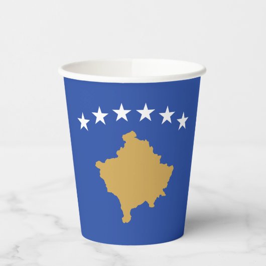 Gobelets En Papier Drapeau du Kosovo (Gauche)