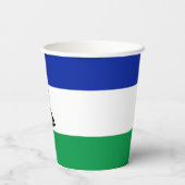 Gobelets En Papier Drapeau du Lesotho (Verso)