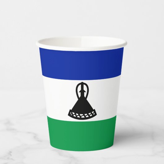 Gobelets En Papier Drapeau du Lesotho (Gauche)
