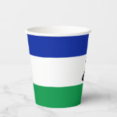 Gobelets En Papier Drapeau du Lesotho (Recto)