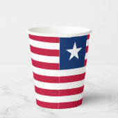 Gobelets En Papier Drapeau du Liberia (Droite)