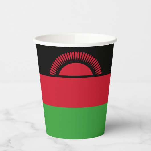Gobelets En Papier Drapeau du Malawi (Gauche)