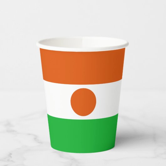 Gobelets En Papier Drapeau du Niger (Gauche)