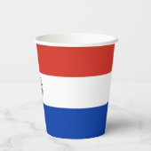 Gobelets En Papier Drapeau du Paraguay (Verso)