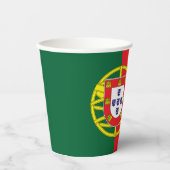 Gobelets En Papier Drapeau du Portugal (Recto)