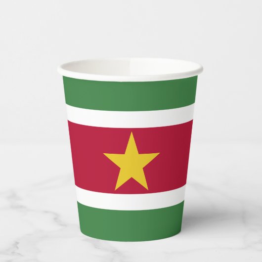 Gobelets En Papier Drapeau du Suriname (Gauche)
