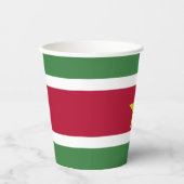 Gobelets En Papier Drapeau du Suriname (Recto)