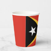 Gobelets En Papier Drapeau du Timor oriental (Droite)