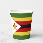 Gobelets En Papier drapeau du Zimbabwe (Recto)
