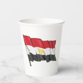 Gobelets En Papier Drapeau égyptien (Recto)