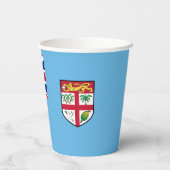 Gobelets En Papier Drapeau Fidji (Verso)