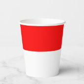 Gobelets En Papier Drapeau Indonésie (Verso)