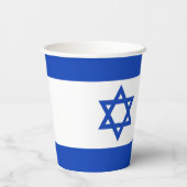 Gobelets En Papier Drapeau Israël (Verso)