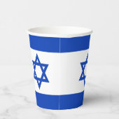 Gobelets En Papier Drapeau Israël (Droite)