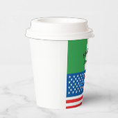 Gobelets En Papier Drapeau italien Drapeau américain Patriotique (Droite)