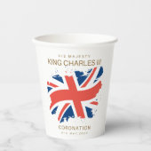 Gobelets En Papier Drapeau King Charles III Union Jack (Recto)