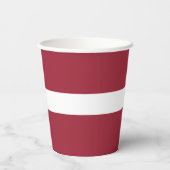 Gobelets En Papier Drapeau Lettonie (Verso)