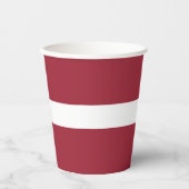 Gobelets En Papier Drapeau Lettonie (Recto)