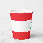 Gobelets En Papier Drapeau libanais (Recto)