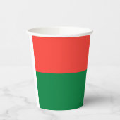 Gobelets En Papier Drapeau Madagascar (Gauche)