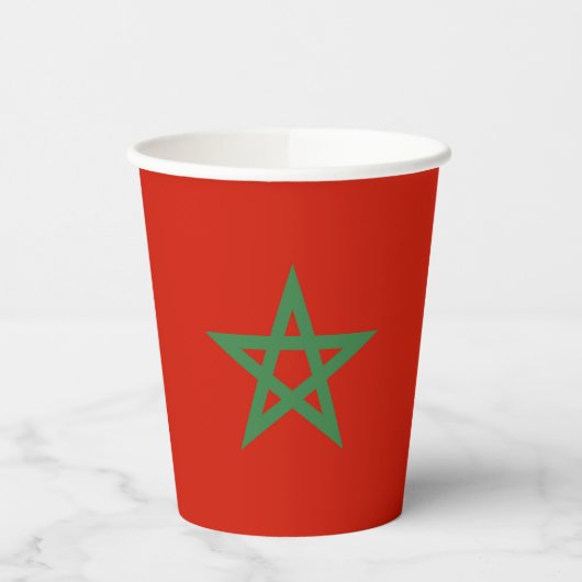 Gobelets En Papier drapeau marocain (Gauche)