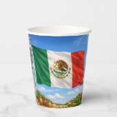Gobelets En Papier Drapeau Mexicain (Verso)